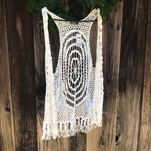 Knit White Cardigan
